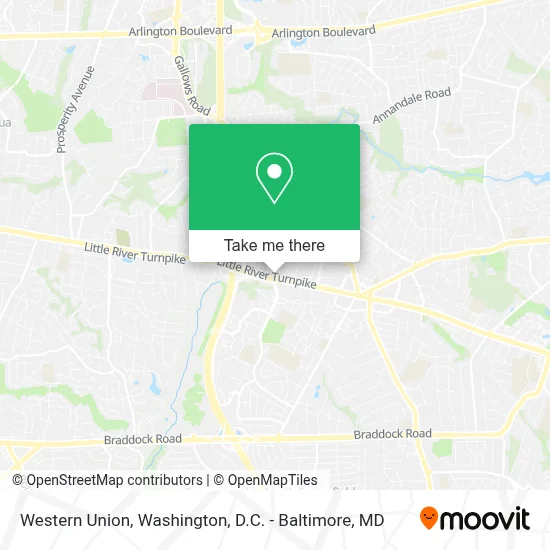 Western Union map