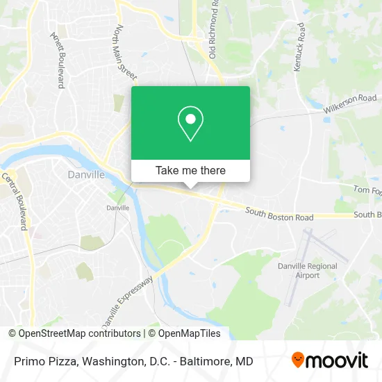 Primo Pizza map