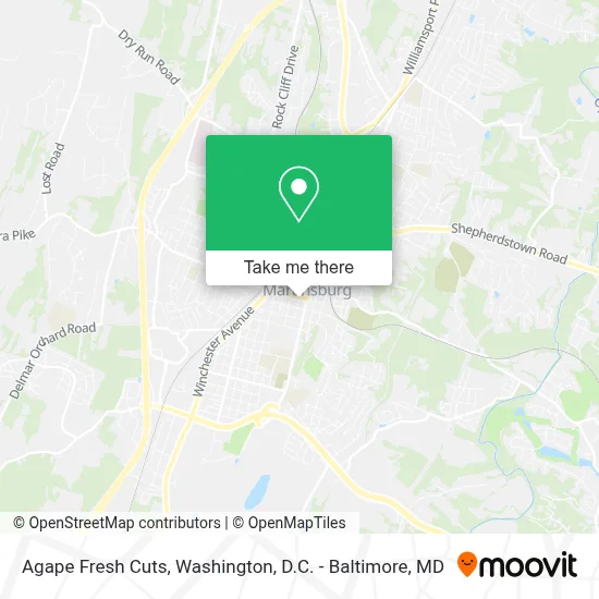Agape Fresh Cuts map