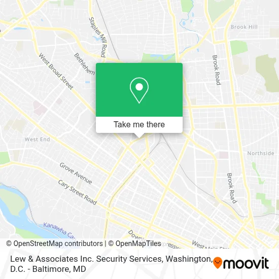 Lew & Associates Inc. Security Services map