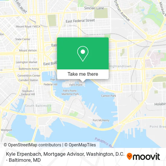 Kyle Erpenbach, Mortgage Advisor map
