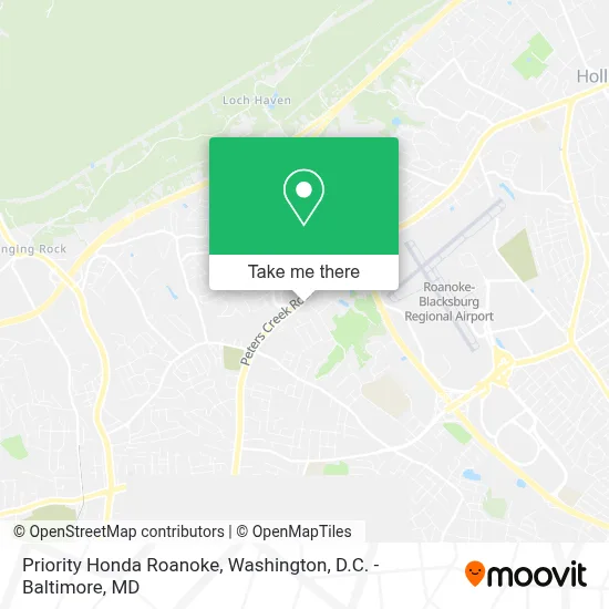 Priority Honda Roanoke map
