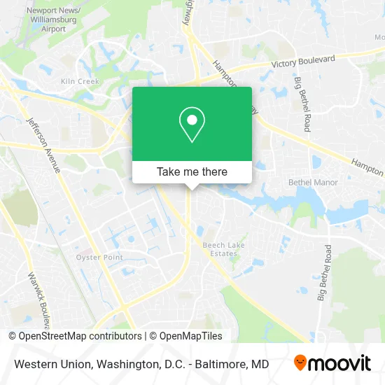 Western Union map