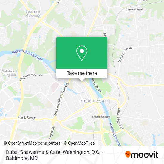 Dubai Shawarma & Cafe map