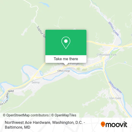 Northwest Ace Hardware map