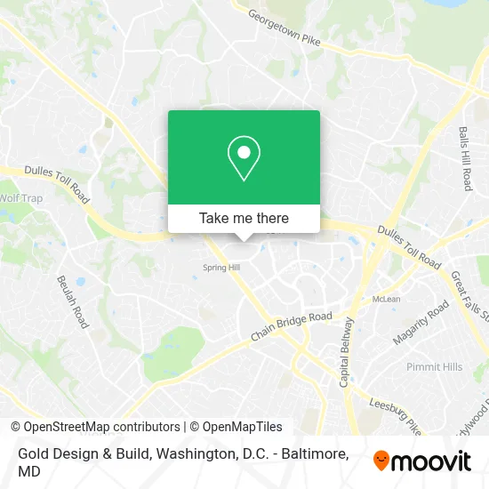 Gold Design & Build map