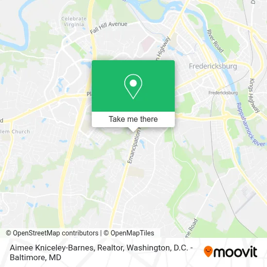 Aimee Kniceley-Barnes, Realtor map