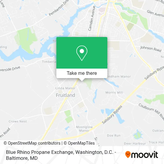 Blue Rhino Propane Exchange map