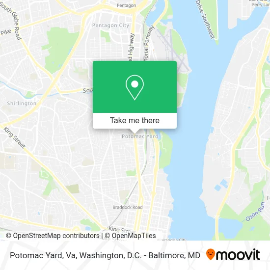 Potomac Yard, Va map