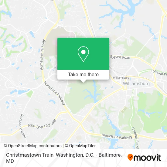 Christmastown Train map