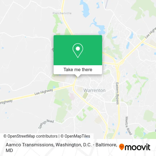 Aamco Transmissions map