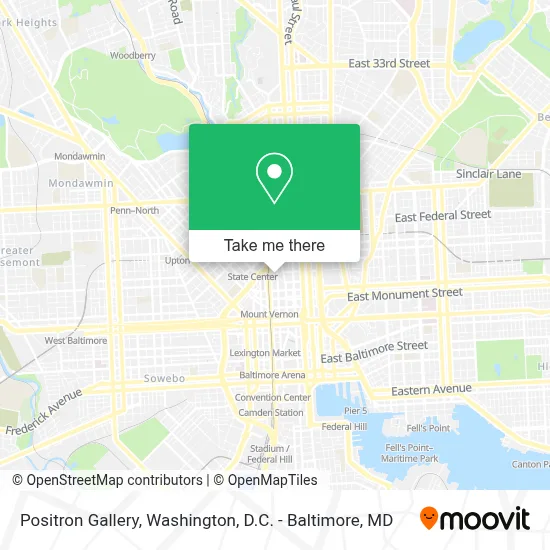 Positron Gallery map