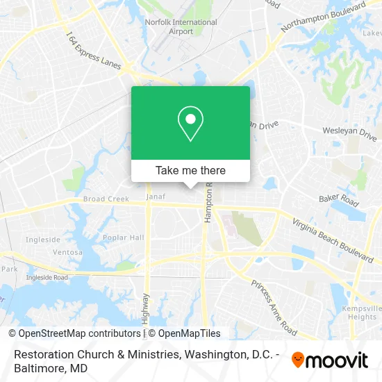Restoration Church & Ministries map