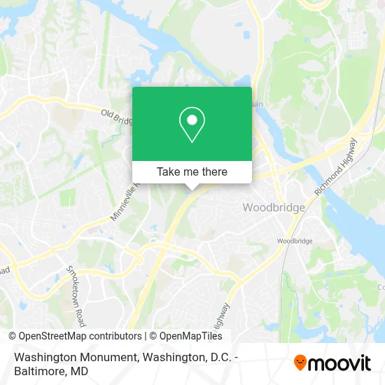 Washington Monument map