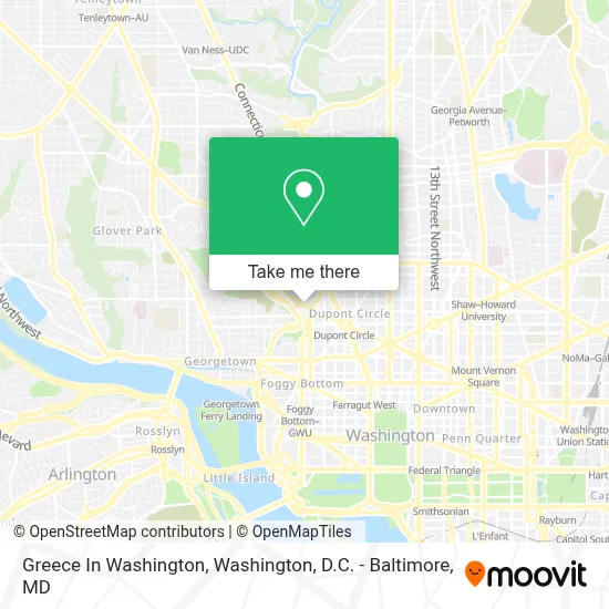 Greece In Washington map