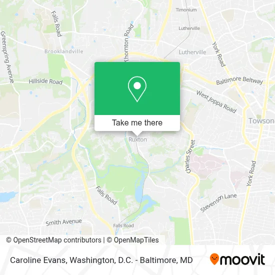 Caroline Evans map