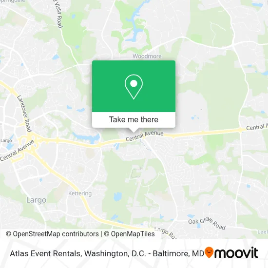 Atlas Event Rentals map