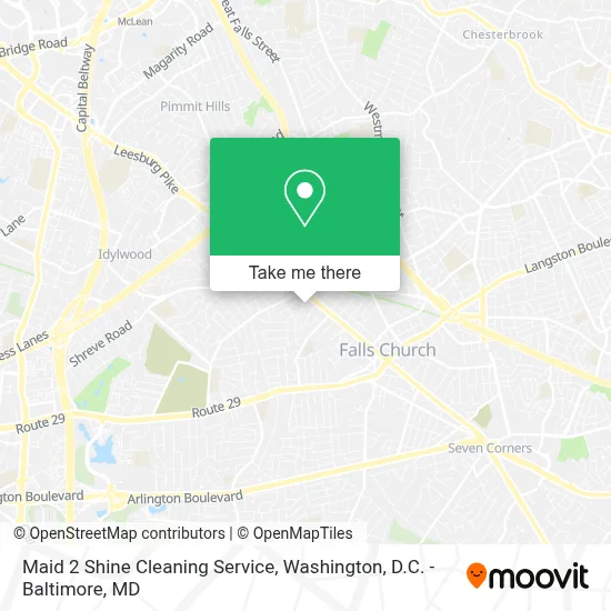 Maid 2 Shine Cleaning Service map