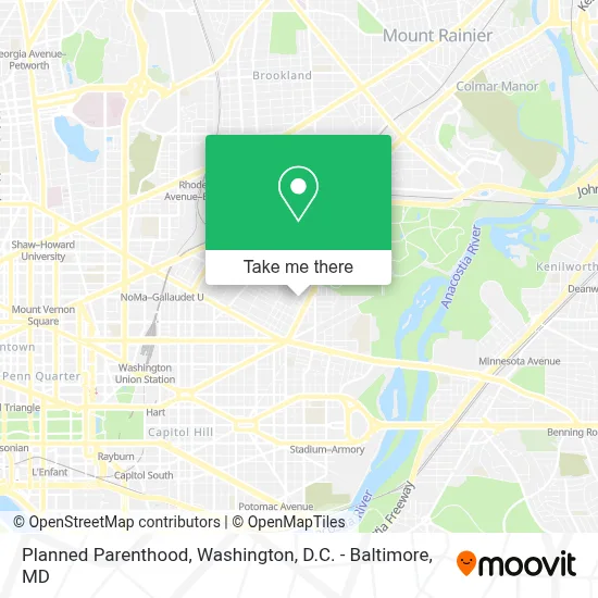 Planned Parenthood map