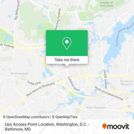 Ups Access Point Location map