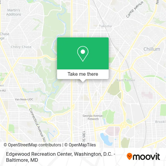Edgewood Recreation Center map