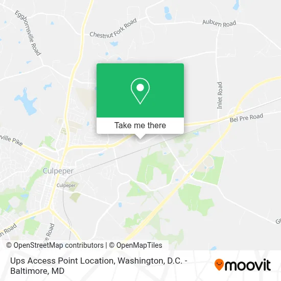 Ups Access Point Location map