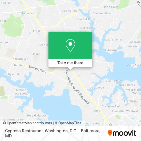 Cypress Restaurant map