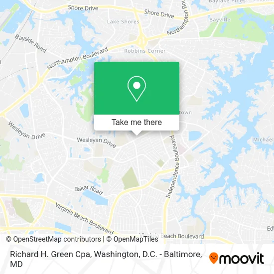 Richard H. Green Cpa map