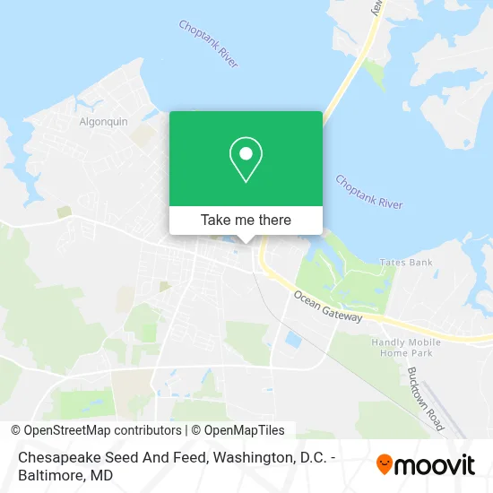 Chesapeake Seed And Feed map