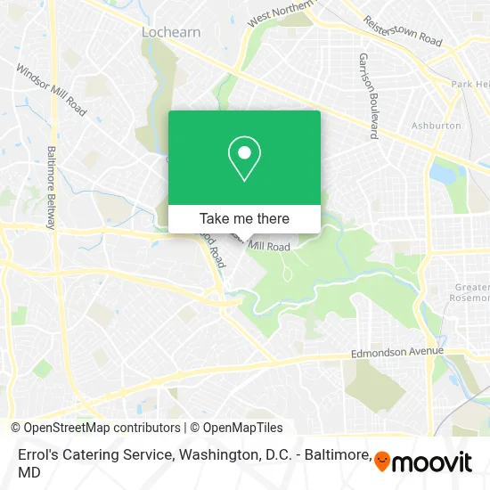Errol's Catering Service map