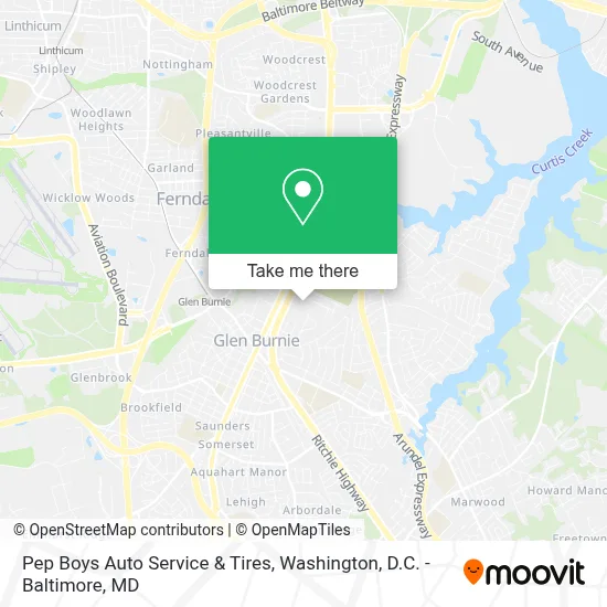 Pep Boys Auto Service & Tires map