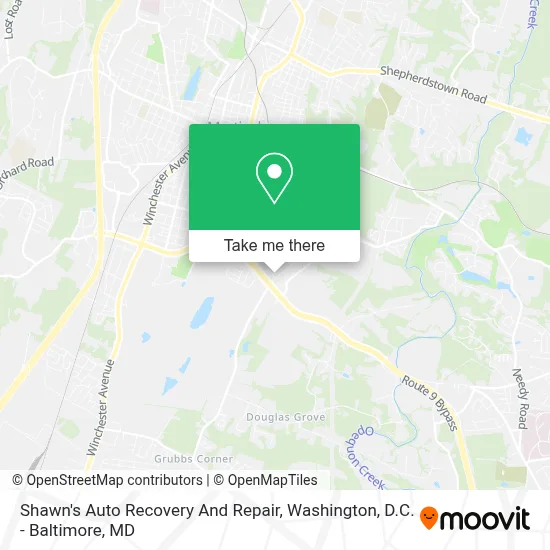Shawn's Auto Recovery And Repair map