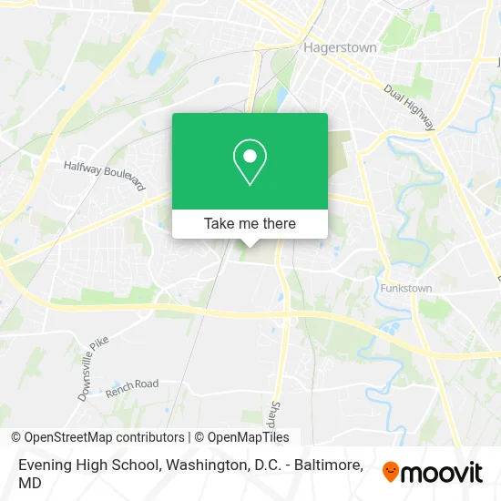 Evening High School map