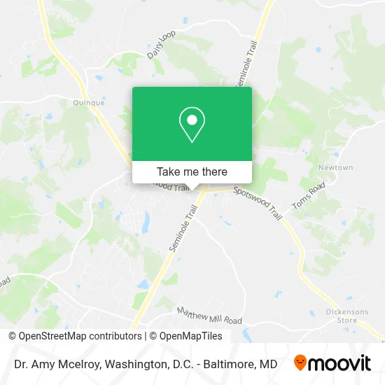Dr. Amy Mcelroy map