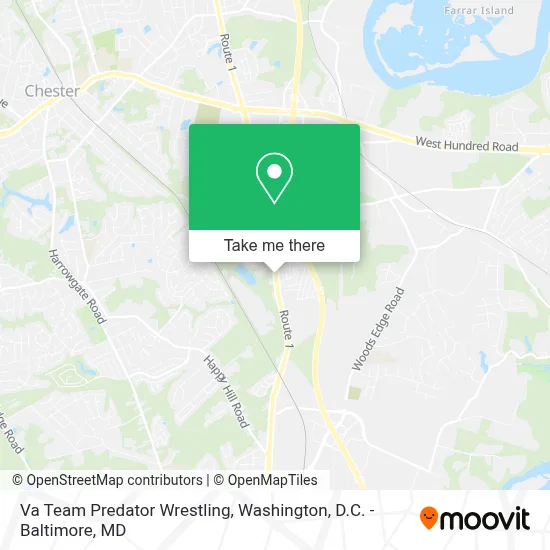 Va Team Predator Wrestling map