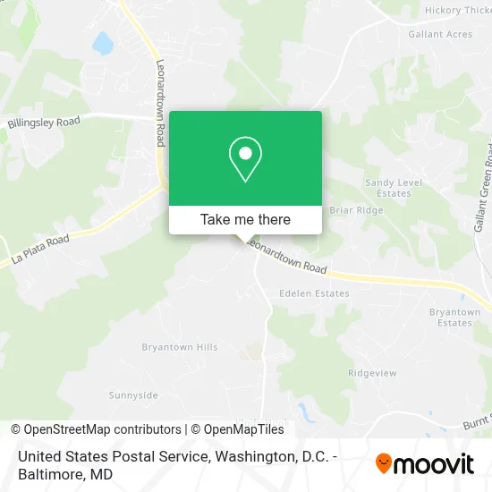 United States Postal Service map