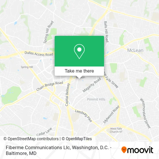 Fiberme Communications Llc map