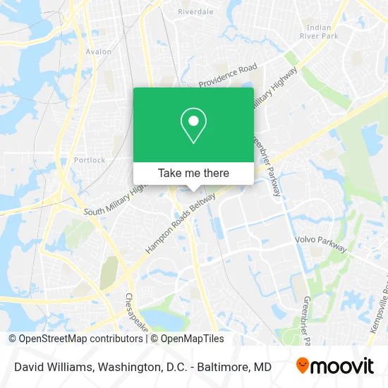 David Williams map