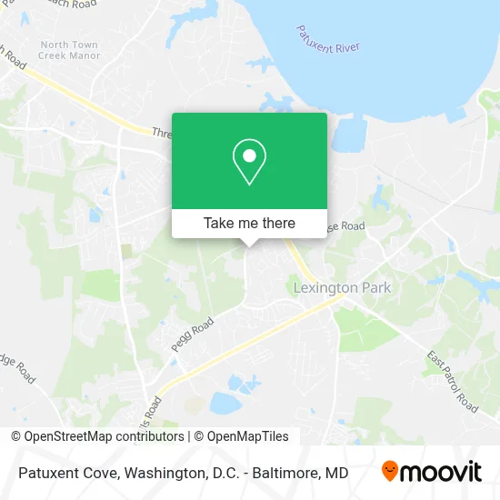 Patuxent Cove map