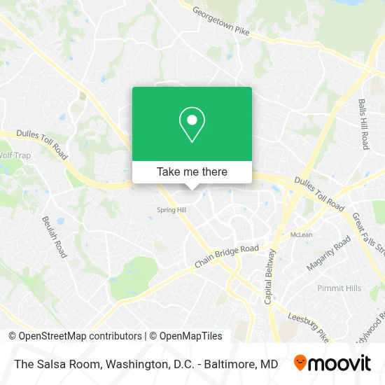 The Salsa Room map
