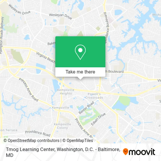 Tmog Learning Center map