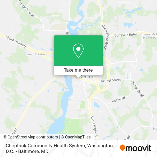 Choptank Community Health System map