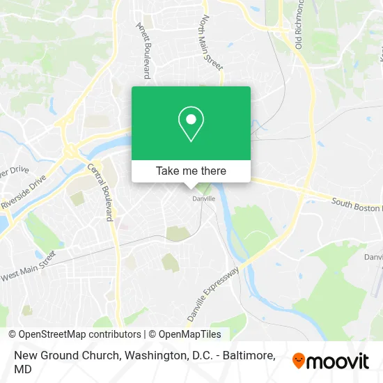 New Ground Church map