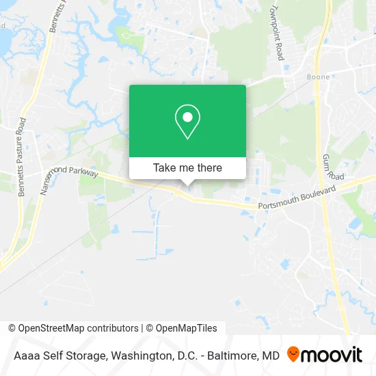 Aaaa Self Storage map