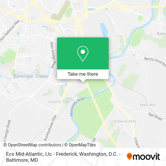 Ecs Mid-Atlantic, Llc - Frederick map