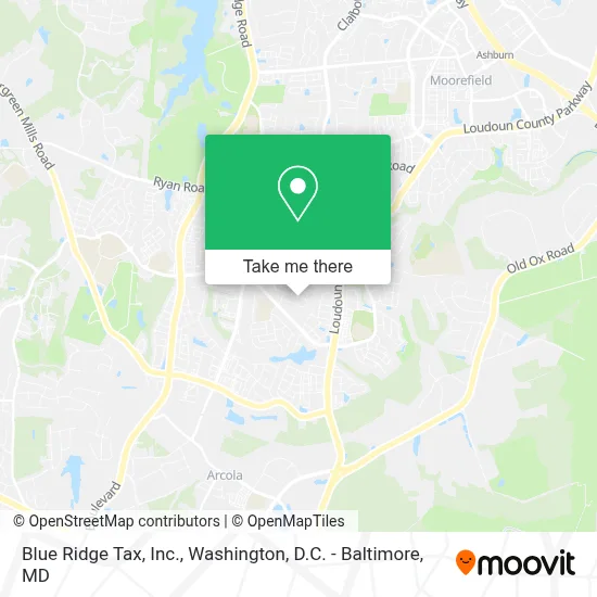Blue Ridge Tax, Inc. map