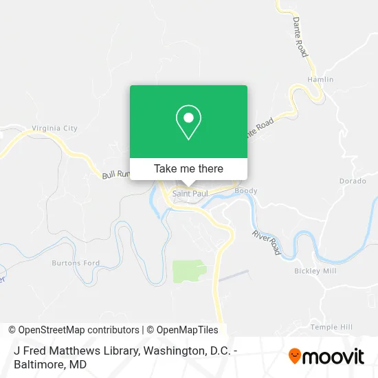 J Fred Matthews Library map