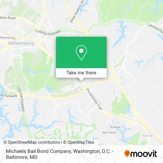 Michaels Bail Bond Company map