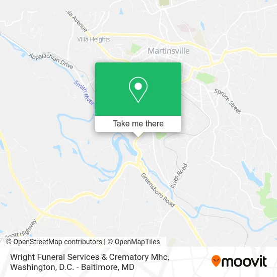 Wright Funeral Services & Crematory Mhc map