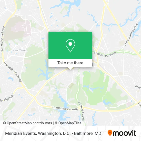 Meridian Events map